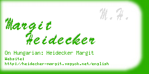 margit heidecker business card